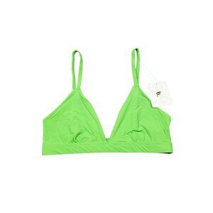 Fabletics Fine Touch Triangle Bralette Women's Size Small Sour Apple Green